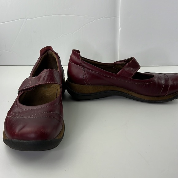 Romika leather wine mary jane shoes - Picture 4 of 11